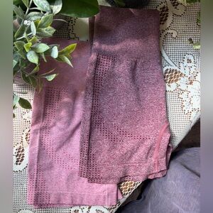 2pc Pink&Maroon Women’s Athletic Shorts